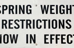 Spring Weight Restrictions Sign
