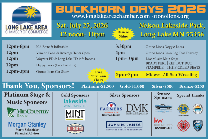 Buckhorn Days Event Schedule Flyer